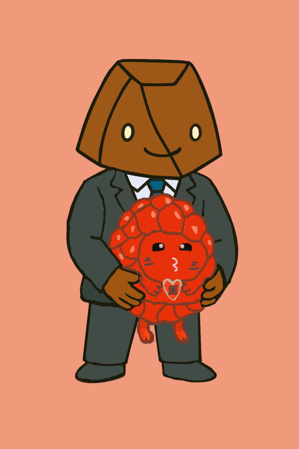 Rocky in a suit and tie 