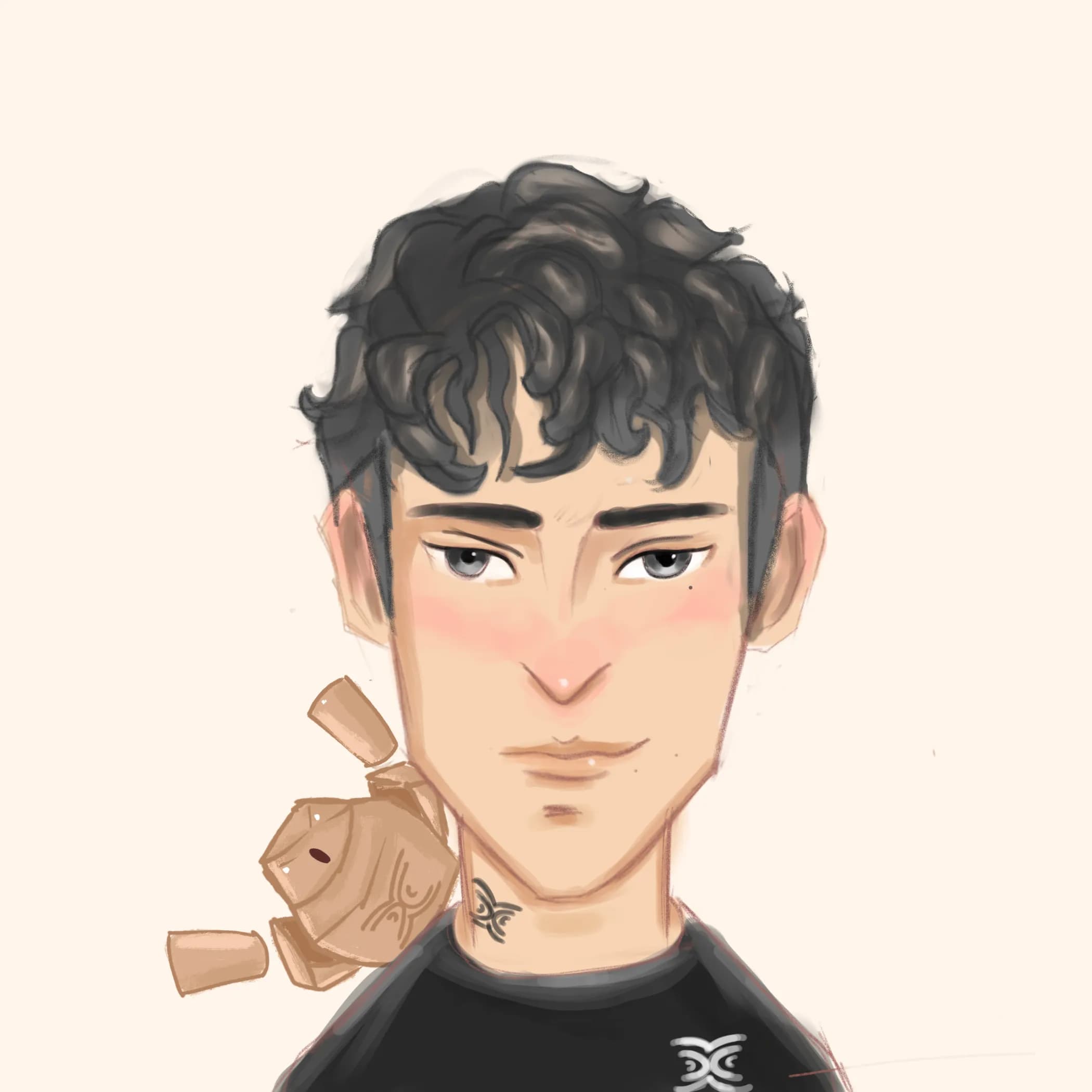Seismic Pfp semi realism stylized portrait
